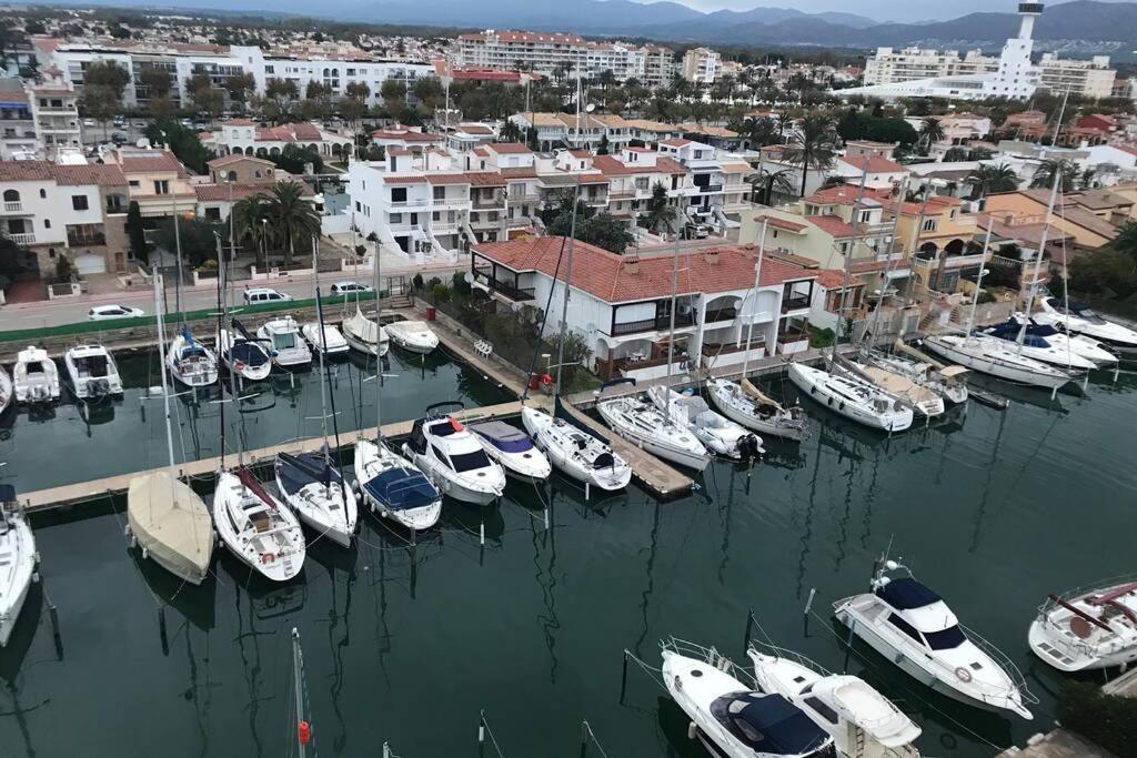 Lux Apt 1Er Ligne Mer!Grande Terrasse Vue Superbe! Empuriabrava Buitenkant foto